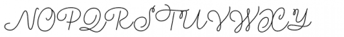 Pistacho Script 1 Font UPPERCASE