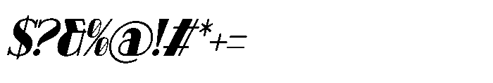Pitolia Italic Font OTHER CHARS