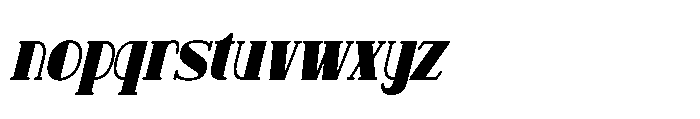 Pitolia Italic Font LOWERCASE