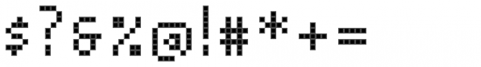 Pixa Square 121 Font OTHER CHARS