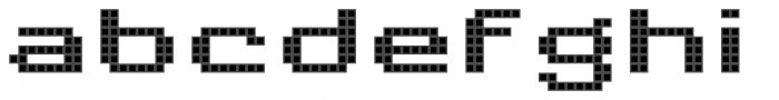 Pixa Square 242 Font LOWERCASE
