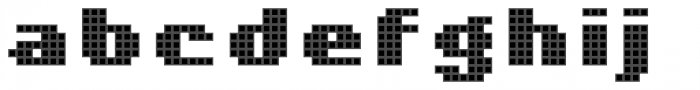 Pixa Square 313 Font LOWERCASE