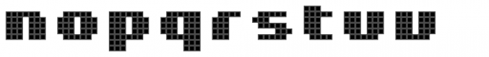 Pixa Square 313 Font LOWERCASE