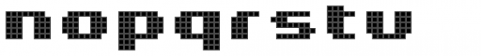 Pixa Square 323 Font LOWERCASE