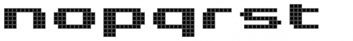 Pixa Square 343 Font LOWERCASE