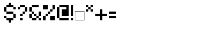 Pixam Pixel Italic Font OTHER CHARS