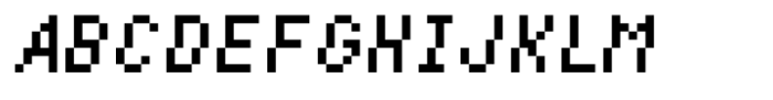 Pixam Pixel Italic Font UPPERCASE