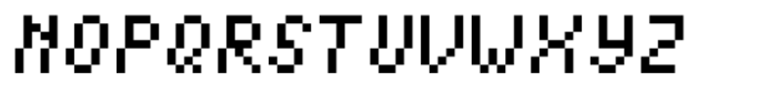 Pixam Pixel Italic Font UPPERCASE
