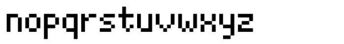 Pixam Pixel Font LOWERCASE
