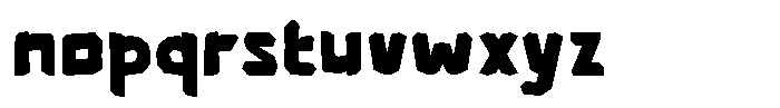 Pixel Breaker Font LOWERCASE