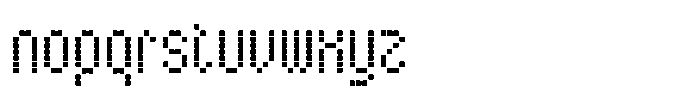 Pixel Byte 2 nd Vers Regular Font LOWERCASE