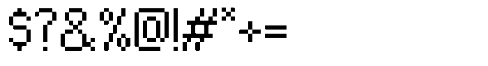 Pixel Byte Regular Font OTHER CHARS