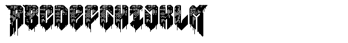 Pixel Demon Melting FONT