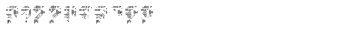 Pixel Demon Pattern Font OTHER CHARS