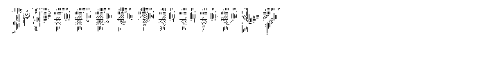 Pixel Demon Pattern Font UPPERCASE