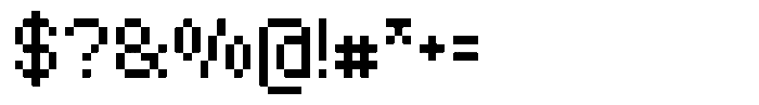 Pixel Demon Support Font OTHER CHARS