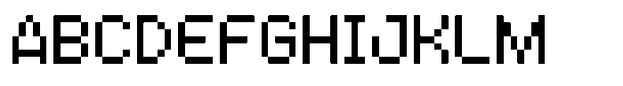 Pixel Demon Support Font UPPERCASE