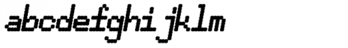 Pixel Gantry AOE Bold Italic Font LOWERCASE