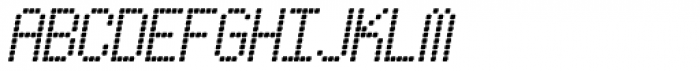Pixel Gantry AOE Italic Font UPPERCASE