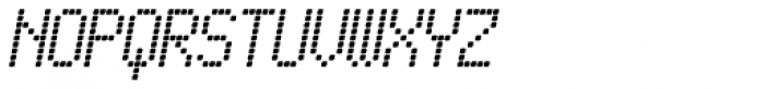 Pixel Gantry AOE Italic Font UPPERCASE