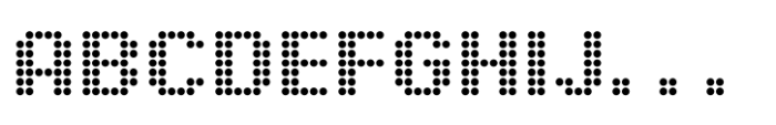 Pixel Grid Circle Mid M Font UPPERCASE