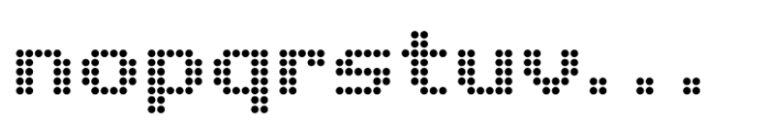 Pixel Grid Circle Mid M Font LOWERCASE