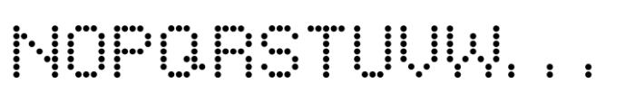 Pixel Grid Circle Mid S Font UPPERCASE