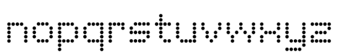 Pixel Grid Circle Mid S Font LOWERCASE