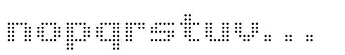 Pixel Grid Circle Norm M Font LOWERCASE