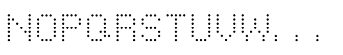 Pixel Grid Circle Norm S Font UPPERCASE