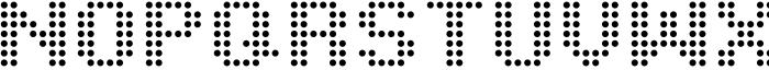 Pixel Grid Circle Reg M Font UPPERCASE