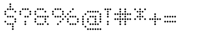 Pixel Grid Circle Reg S Font OTHER CHARS