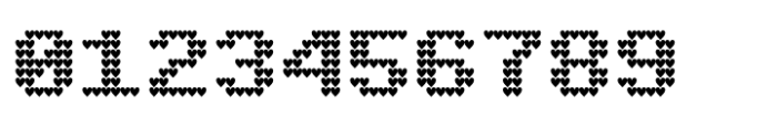 Pixel Grid Heart Bold M Font OTHER CHARS
