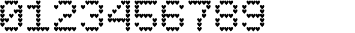 Pixel Grid Heart Bold S Font OTHER CHARS
