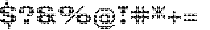 Pixel Grid Heart Bold XL Font OTHER CHARS