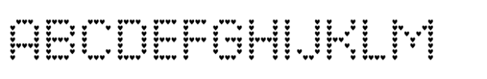 Pixel Grid Heart Mid S Font UPPERCASE