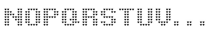 Pixel Grid Heart Reg M Font UPPERCASE
