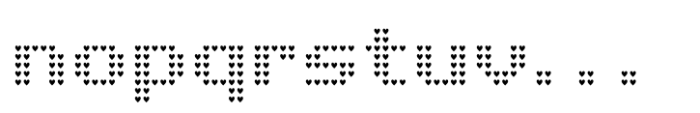 Pixel Grid Heart Reg M Font LOWERCASE