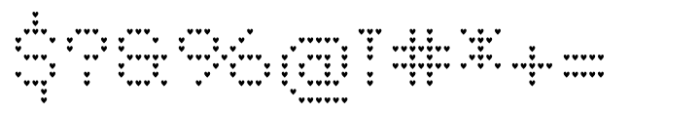 Pixel Grid Heart Reg S Font OTHER CHARS