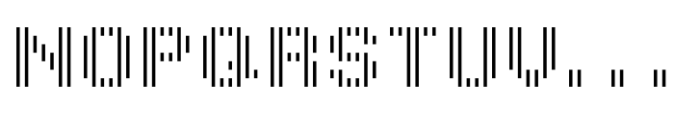 Pixel Grid Line Down Li M Font UPPERCASE