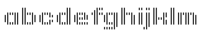 Pixel Grid Line Down Li M FONT
