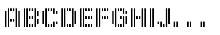 Pixel Grid Line Down Norm M Font UPPERCASE