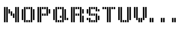 Pixel Grid Line Down Reg M Font UPPERCASE