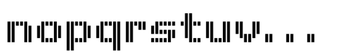 Pixel Grid Line Down Reg M Font LOWERCASE