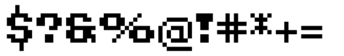 Pixel Grid Line Sky Bold M Font OTHER CHARS