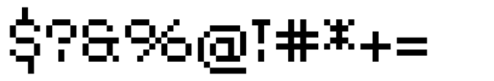 Pixel Grid Line Sky Bold S Font OTHER CHARS