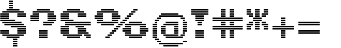 Pixel Grid Line Sky Li XL Font OTHER CHARS
