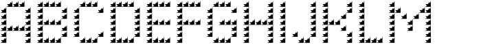 Pixel Grid Plastic Bold S Font UPPERCASE