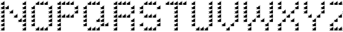 Pixel Grid Plastic Bold S Font UPPERCASE
