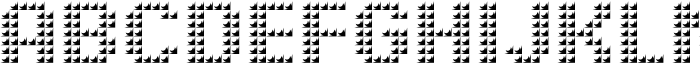 Pixel Grid Plastic Reg M Font UPPERCASE